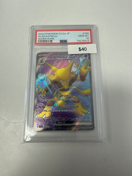 Pokemon Alakazam Ex Full Art #190/165 PSA 10