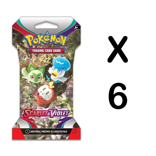 Scarlet & Violet Sleeved Booster Pack x6