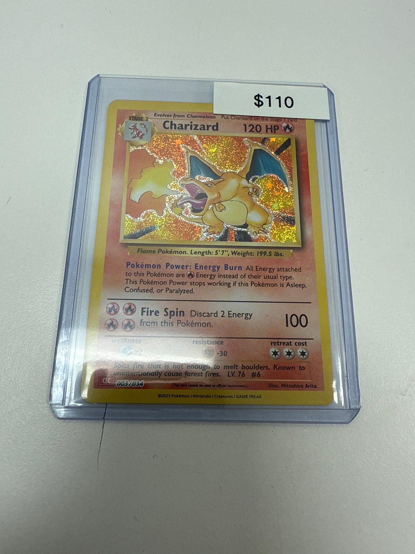 Pokemon Classic Collection Charizard Holo #003/034
