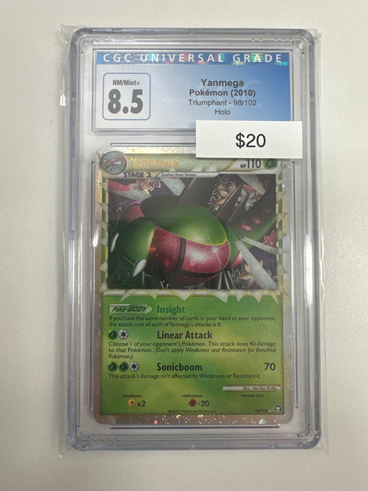 CGC 8.5 Yanmega Prime #98/102
