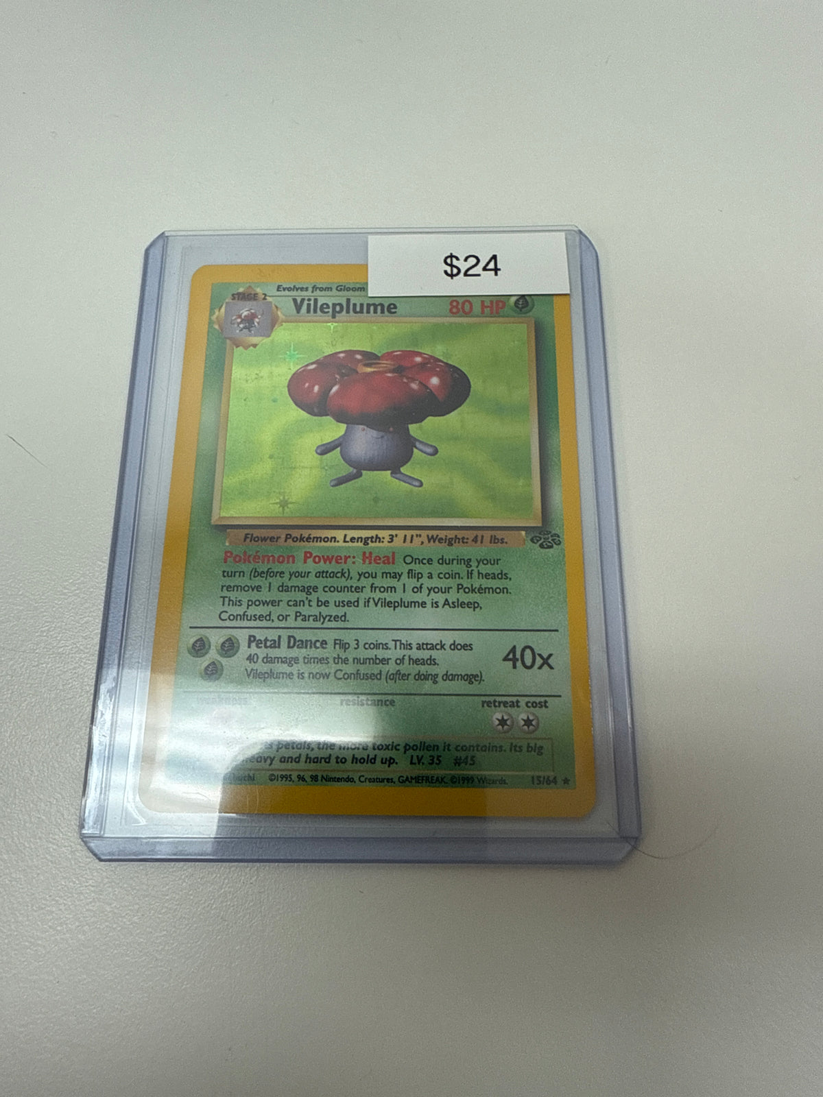 Pokemon Vileplume Holo #15/64