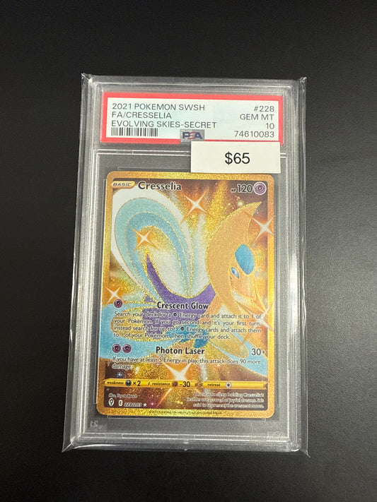 Pokémon CRESSELIA Secret PSA 10