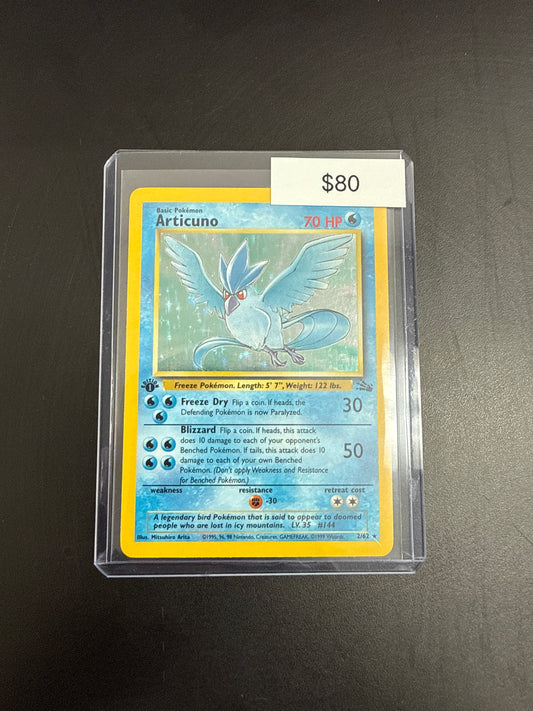 Pokémon Articuno Fossil 1st Ed. 2/62