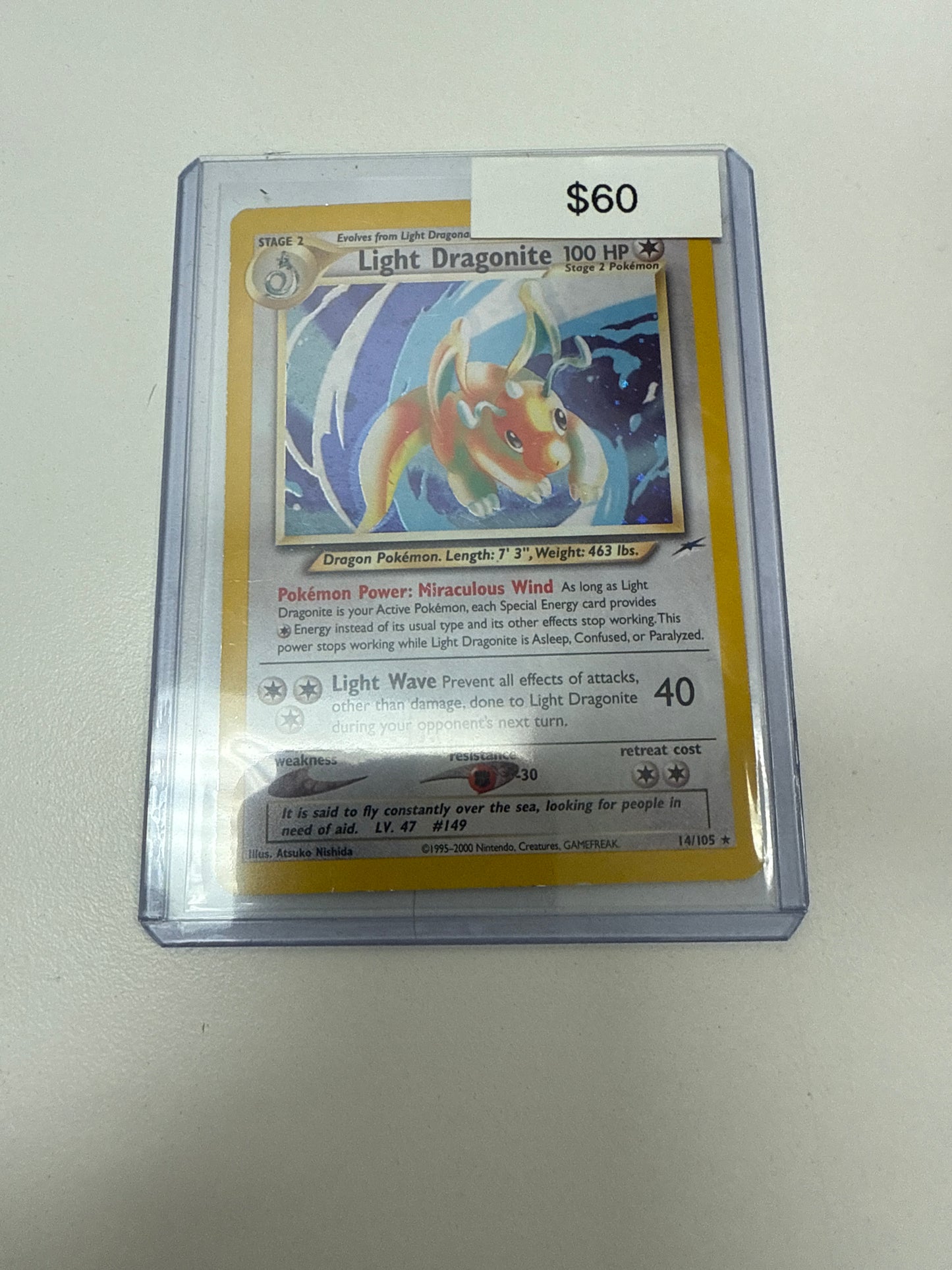 Pokemon Neo Destiny Light Dragonite #14/105