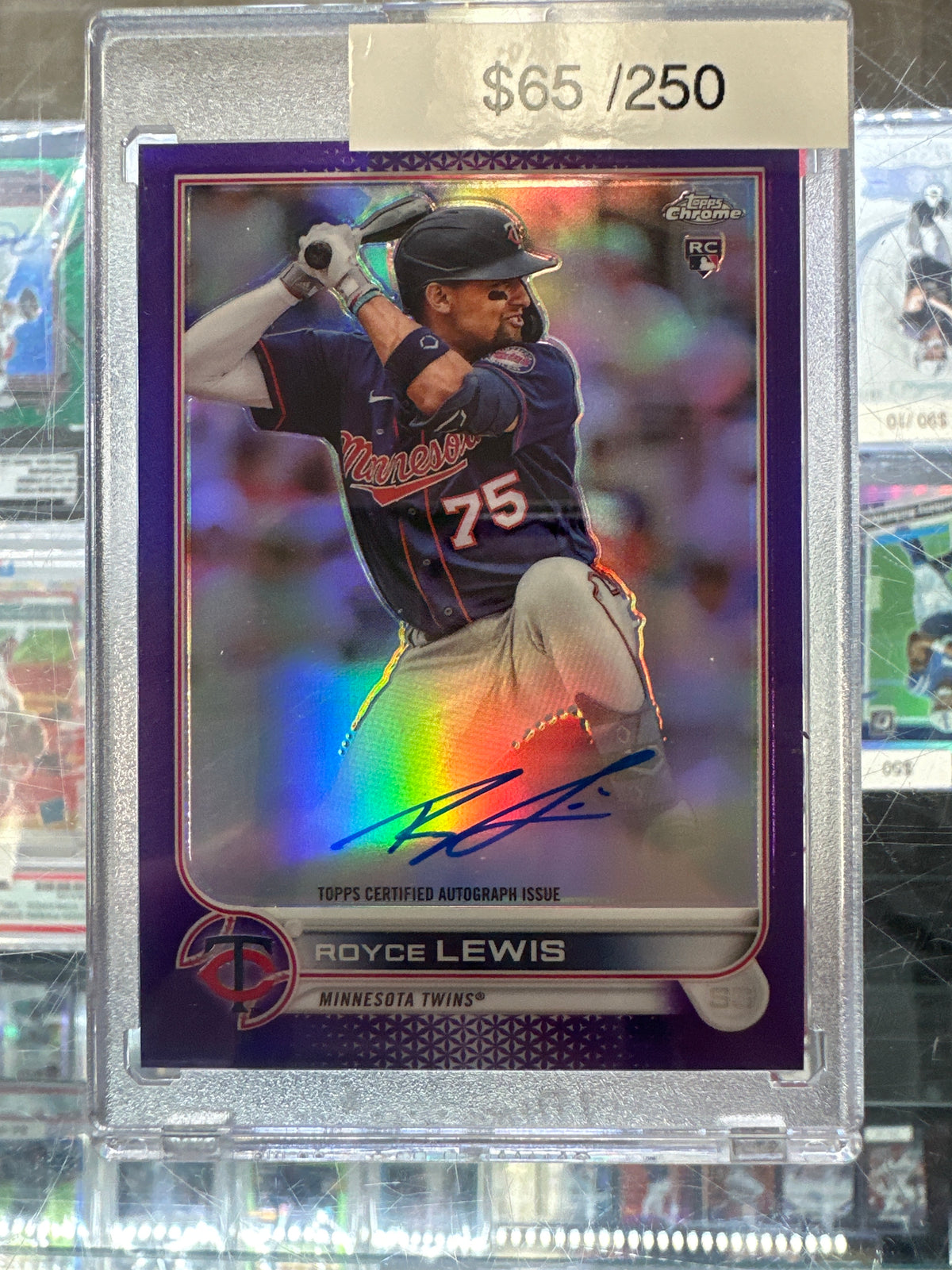 Topps Chrome Royce Lewis Roomie Auto Ra-RL /250