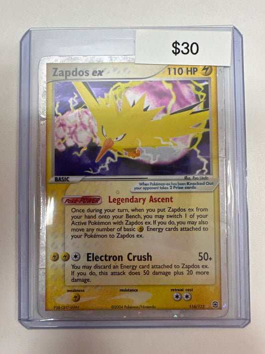 Pokemon Zapdos ex 116/112