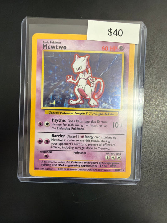 Pokémon Mewtwo 10/102 Base Set