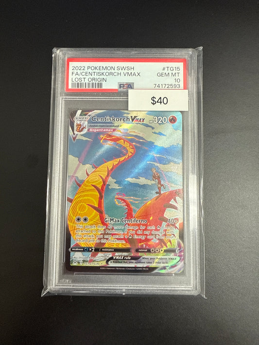 Pokémon CENTISKORCH VMAX PSA 10