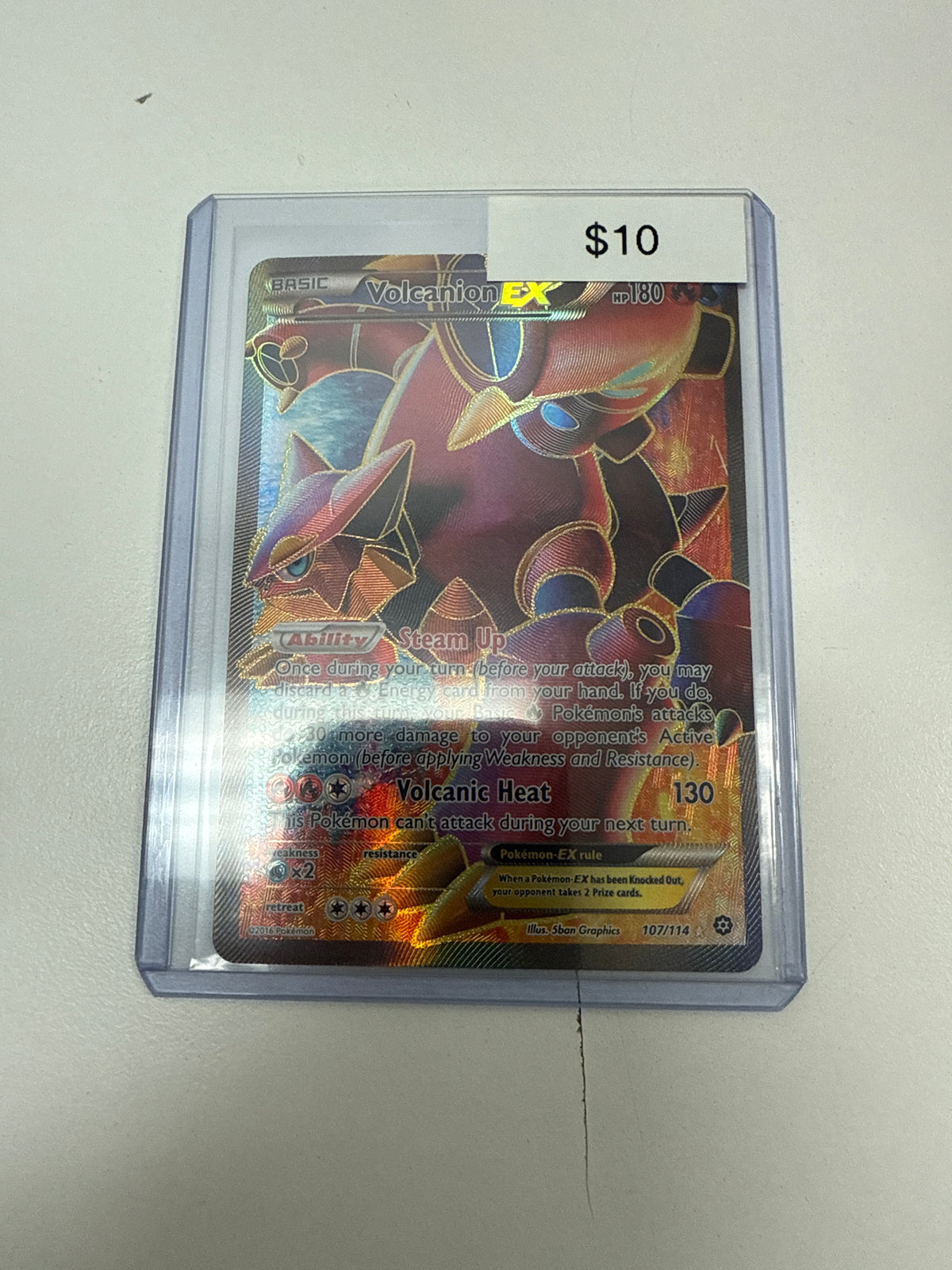 Pokemom Volcanion Ex #107/114