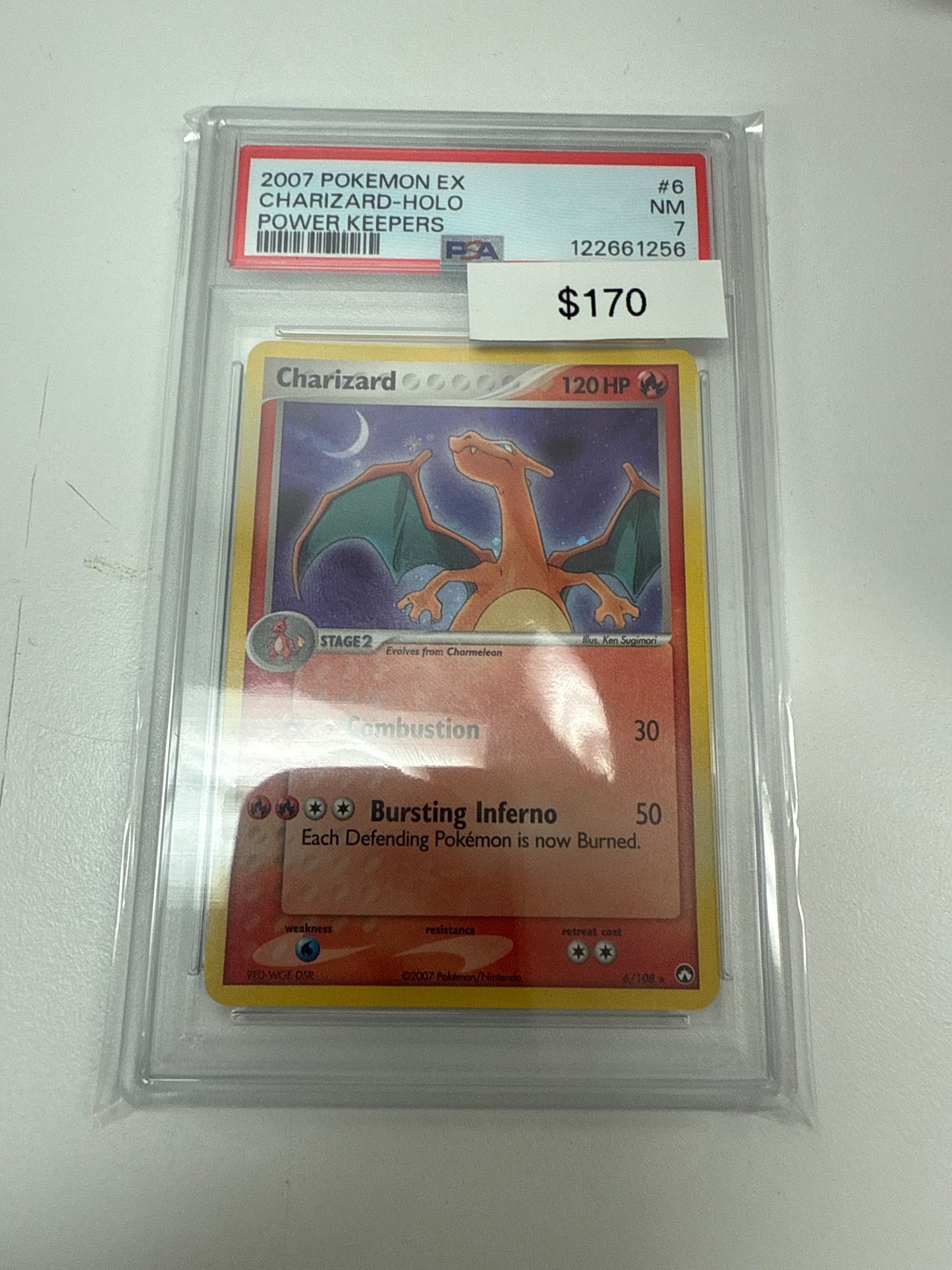 Pokemon Power Keepers Charizard Holo #6/108 PSA 7