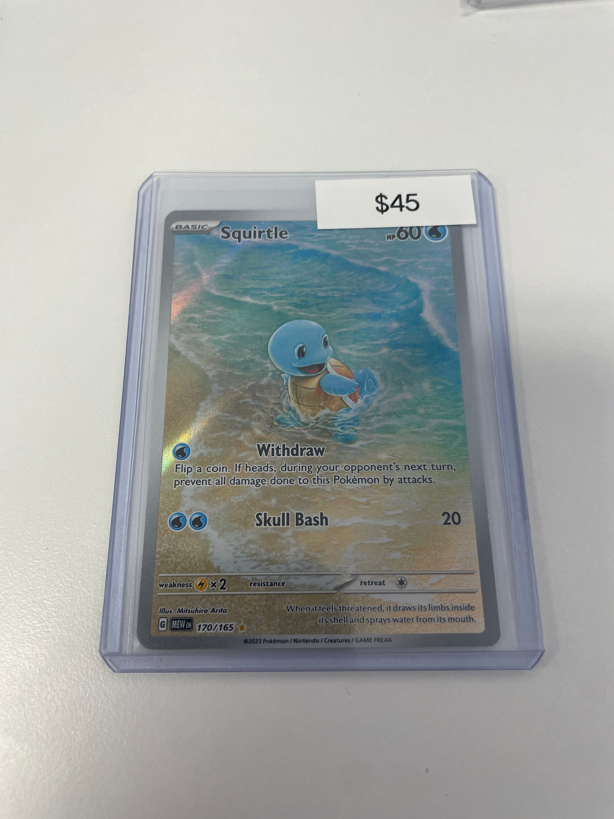 Pokmon Squirtle 151 Alt Art 170/165 Grail Collectibles AZ Pokmon Squirtle 151 Alt Art 170/165 Grail Collectibles AZ