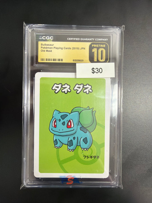 Pokemon Old Maid Bulbasaur CGC Prestine 10