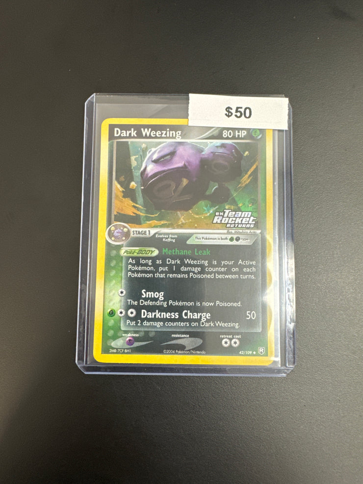 Pokémon Dark Weezing Holo 42/109