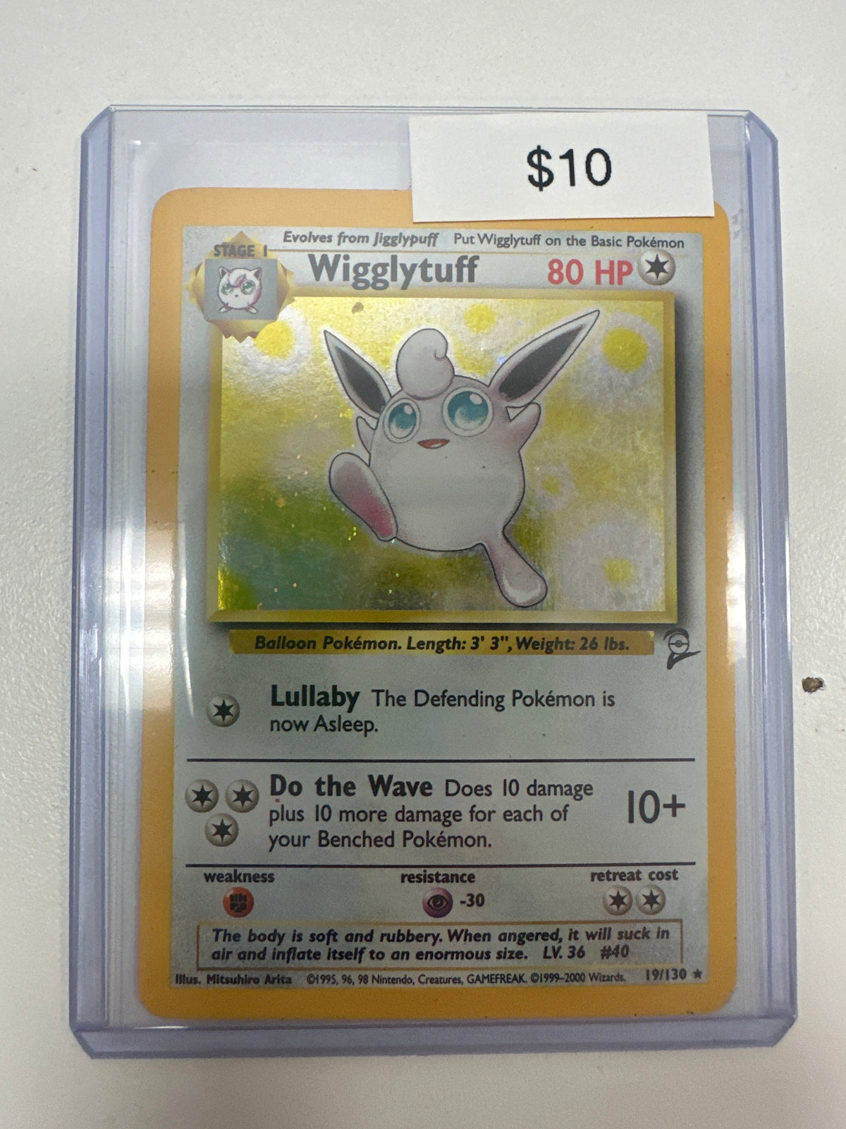 Pokemon Base Set 2 Wigglytuff Holo 19/130