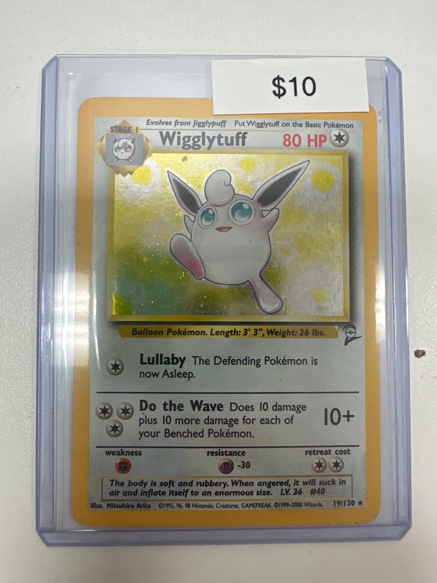 Pokemon Base Set 2 Wigglytuff Holo 19/130