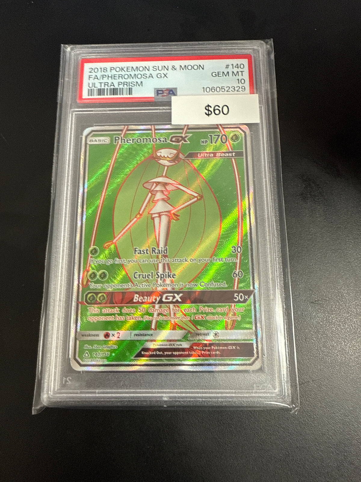 Pokemom Pheromosa GX PSA 10