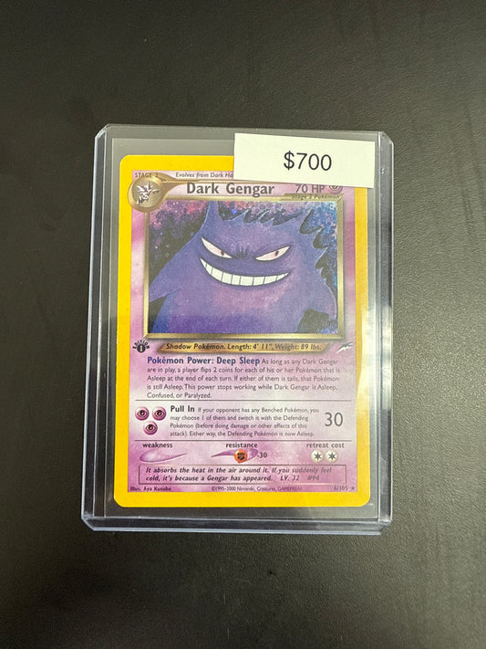 Pokémon Dark Gengar 6/105 1st Ed.