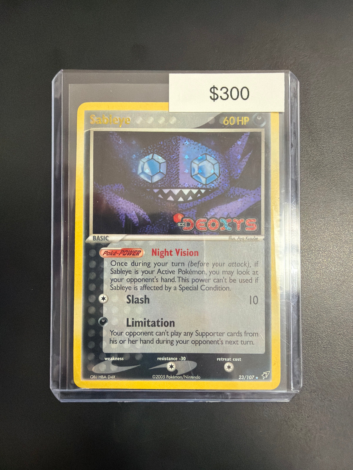 Pokemon EX Deoxys Sableye Rev. Holo 23/107 Near Mint