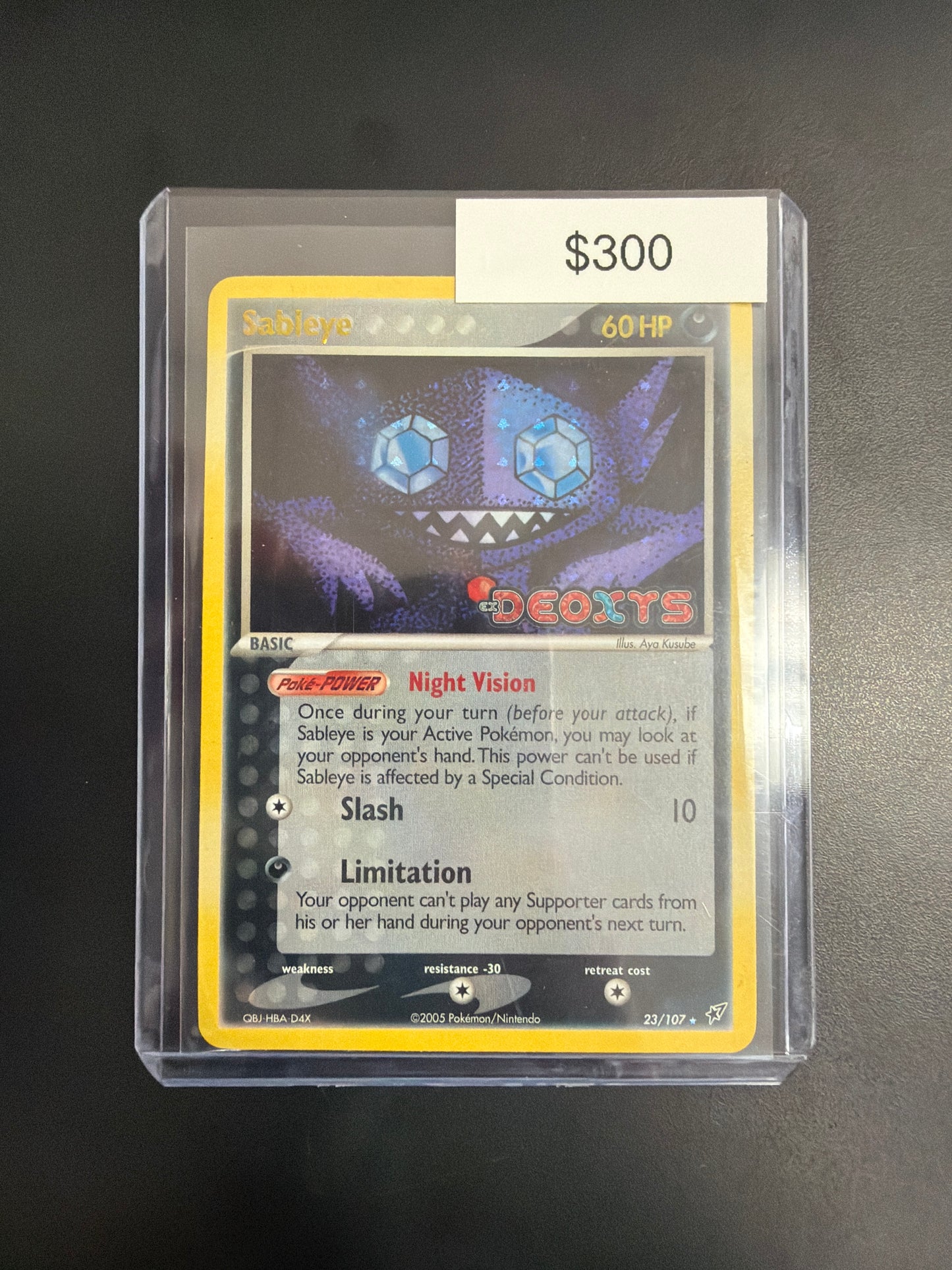 Pokemon EX Deoxys Sableye Rev. Holo 23/107 Near Mint