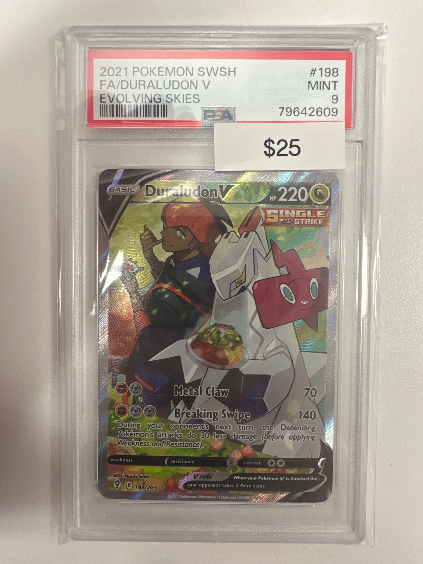 Pokemon Duraludon V Alternate Art PSA 9