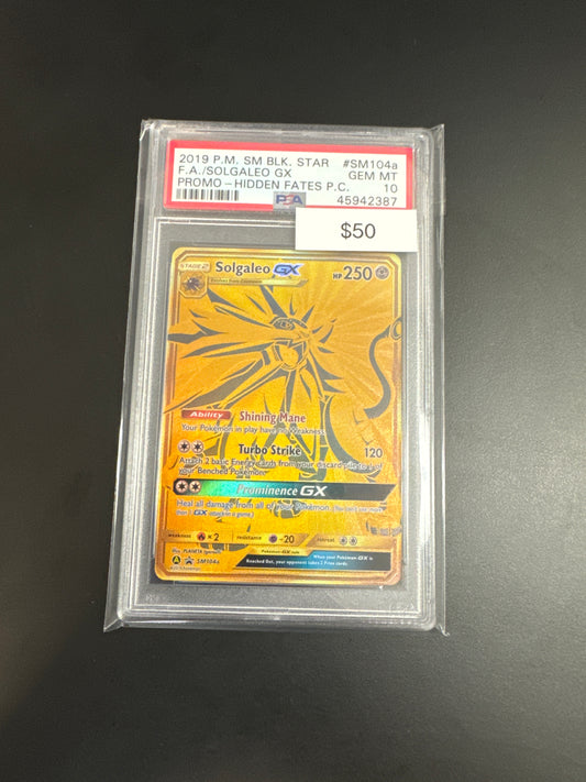Pokémon Solgeleo GX SM104a PSA 10