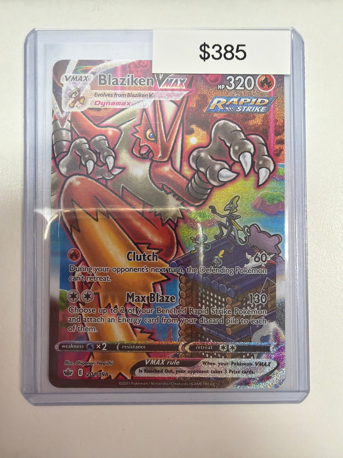 Pokemon Blaziken Vmax 201/198