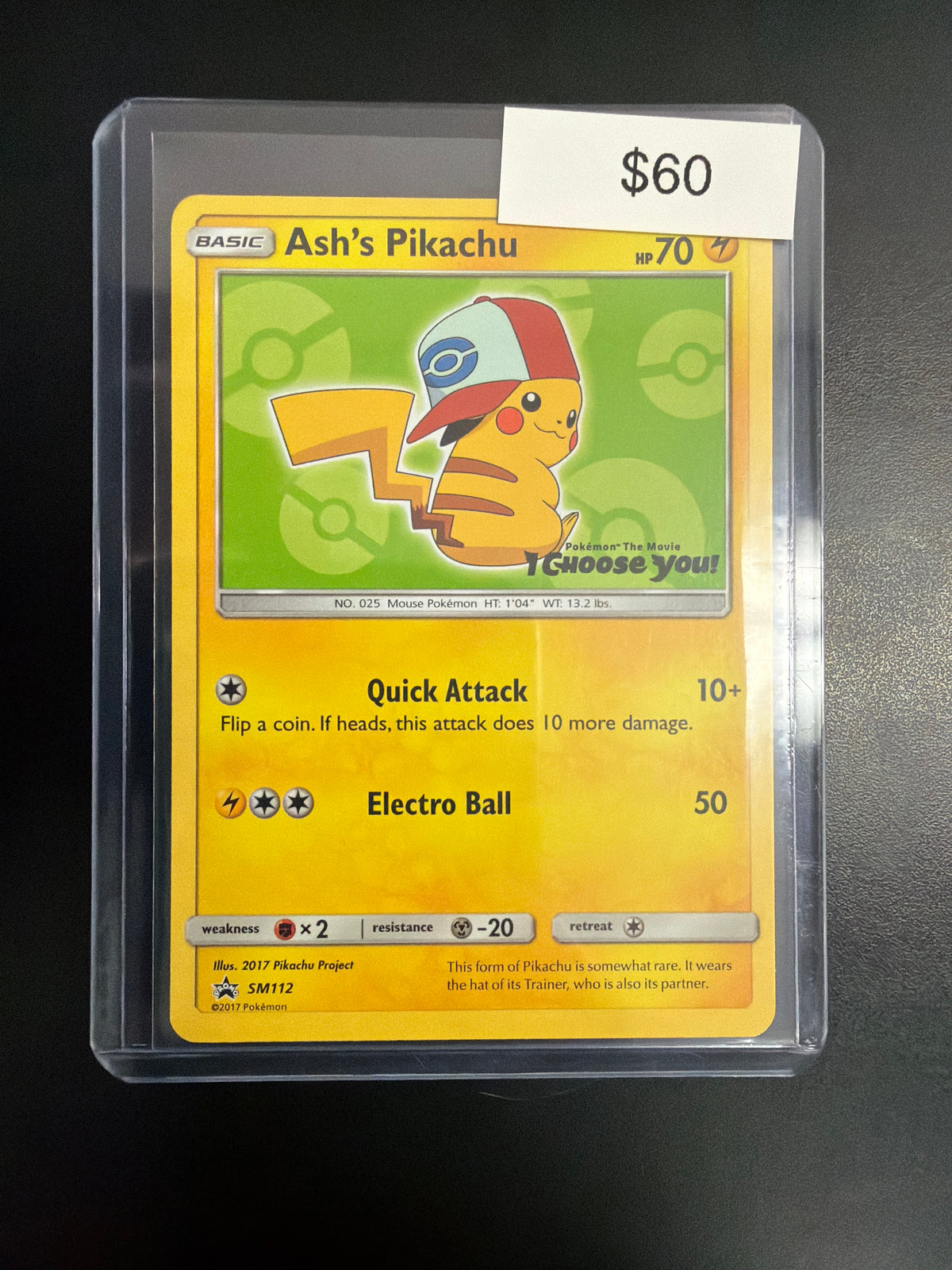 Pokemon Ash Pikachu #SM112