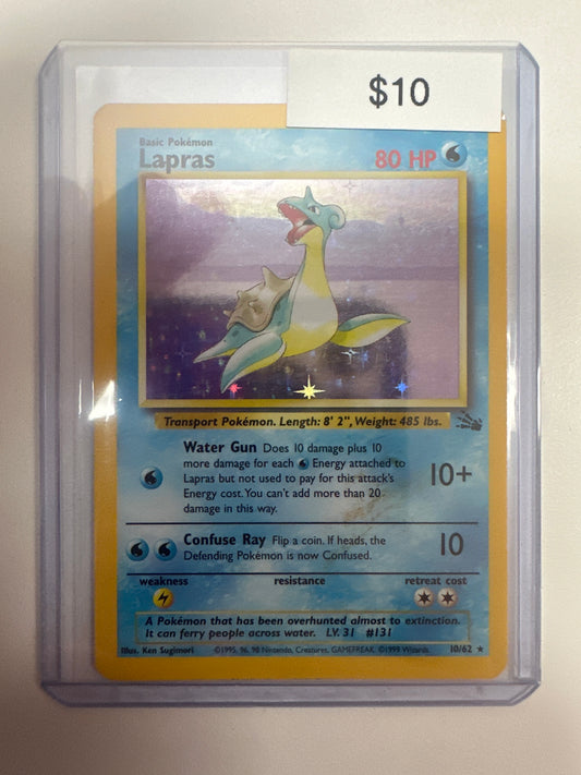 Pokemon Lapras Holo 10/62