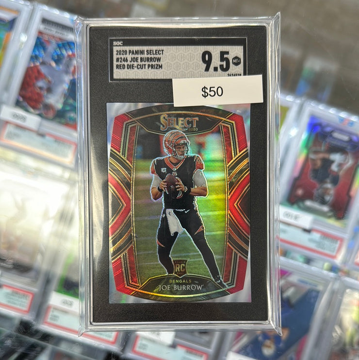 2020 Select Joe Burrow Red Die Cut 