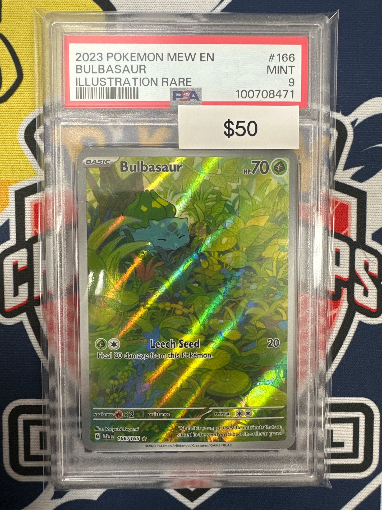Pokemon 151 Bulbasaur SIR 166/165 PSA 9