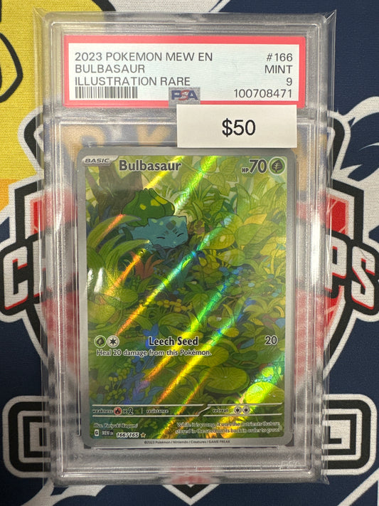 Pokemon 151 Bulbasaur SIR 166/165 PSA 9
