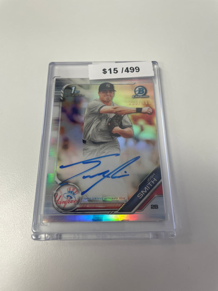 2019 Bowman Chrome Josh Smith Ref Auto /499 