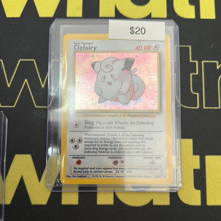 Pokémon Clefairy Base Set Holo 5/102