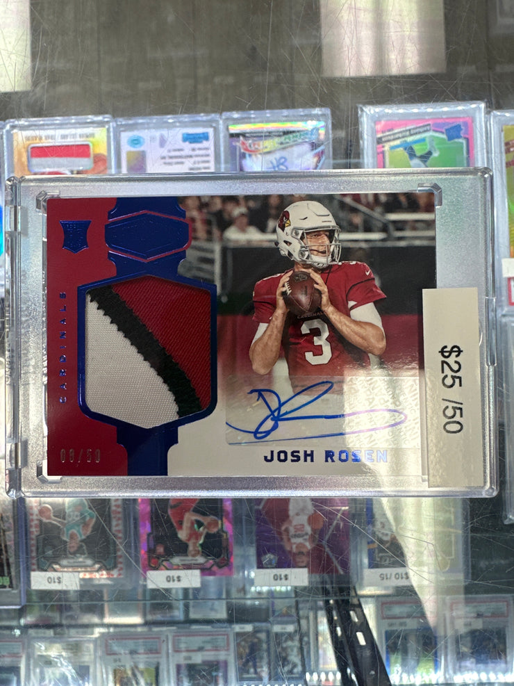 2018 Panini Plates and Patches Josh Rosen RPA /50 