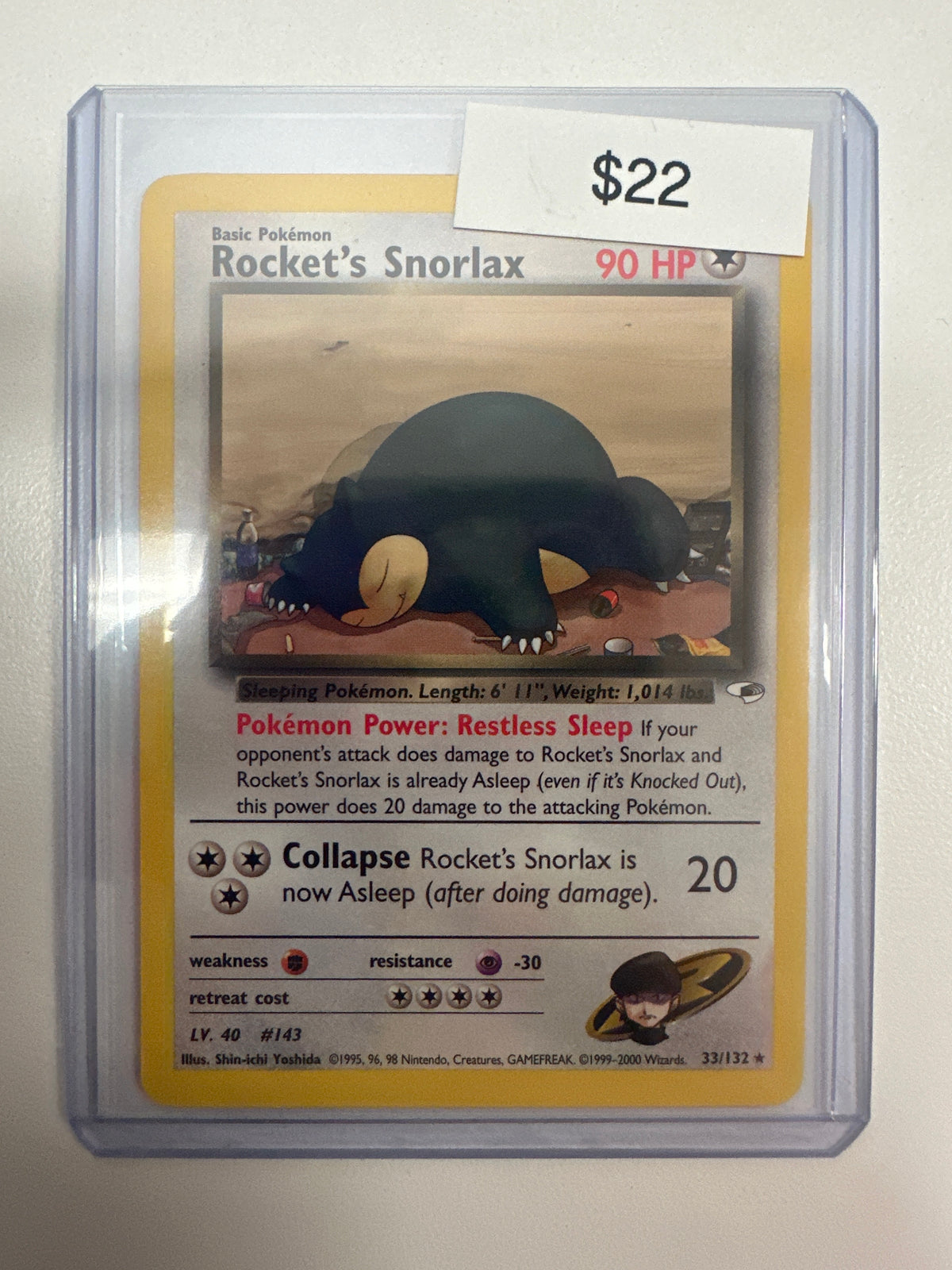 Pokemon Rocket’s Snorlax 33/132