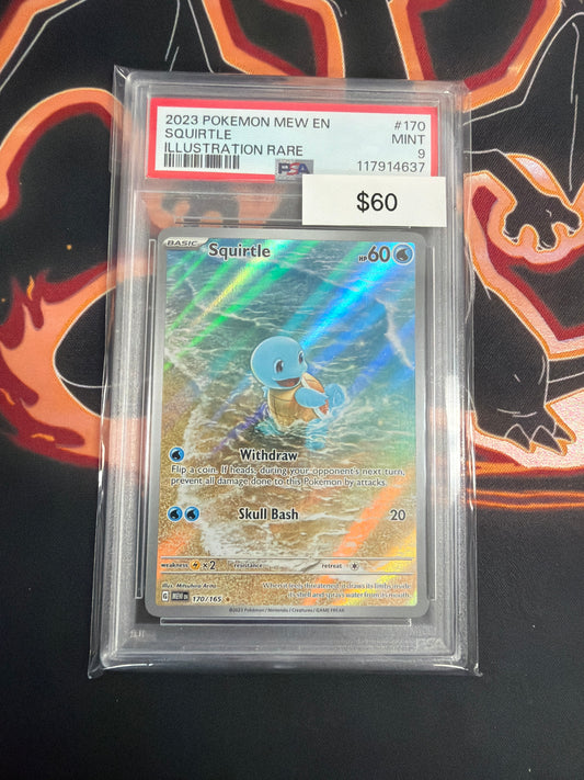 Pokemon 151 Squirtle #170 PSA 9
