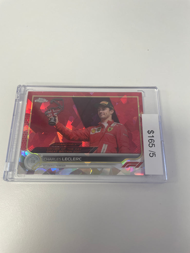 Topps Sapphire Charles Leclerc Red /5