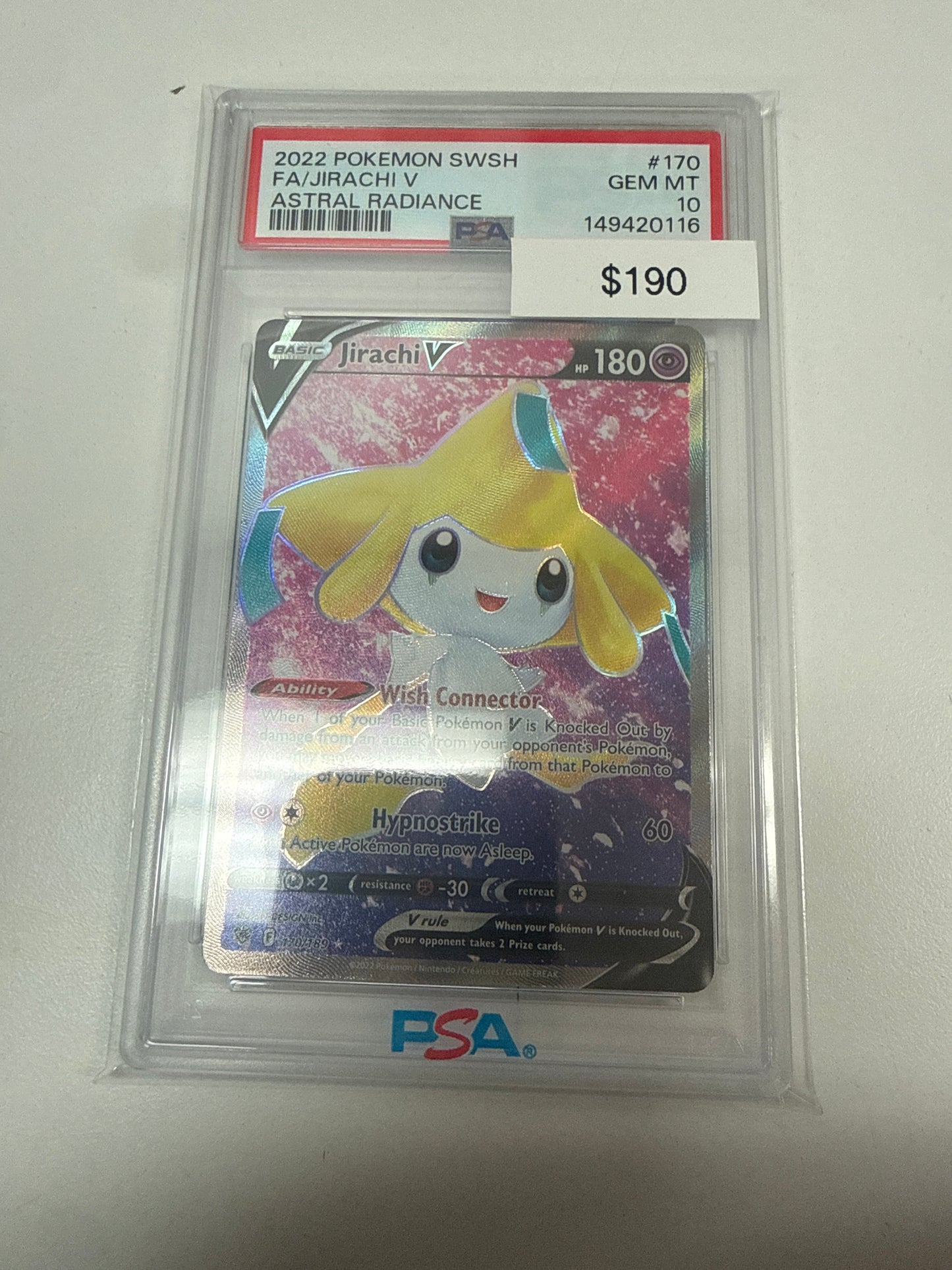 Pokemon Jirachi V PSA 10