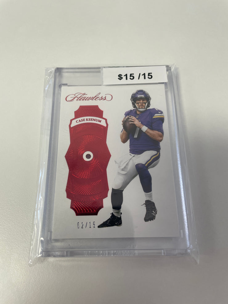 2017 Flawless Case Keenum Ruby /15 