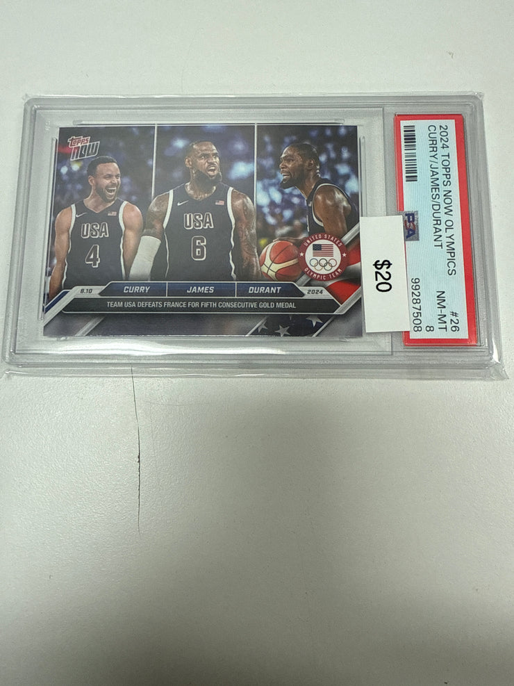 2024 Topps Now Curry/James/Durant 