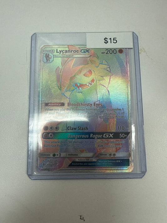 Pokemon Lycanroc Gx #156/145