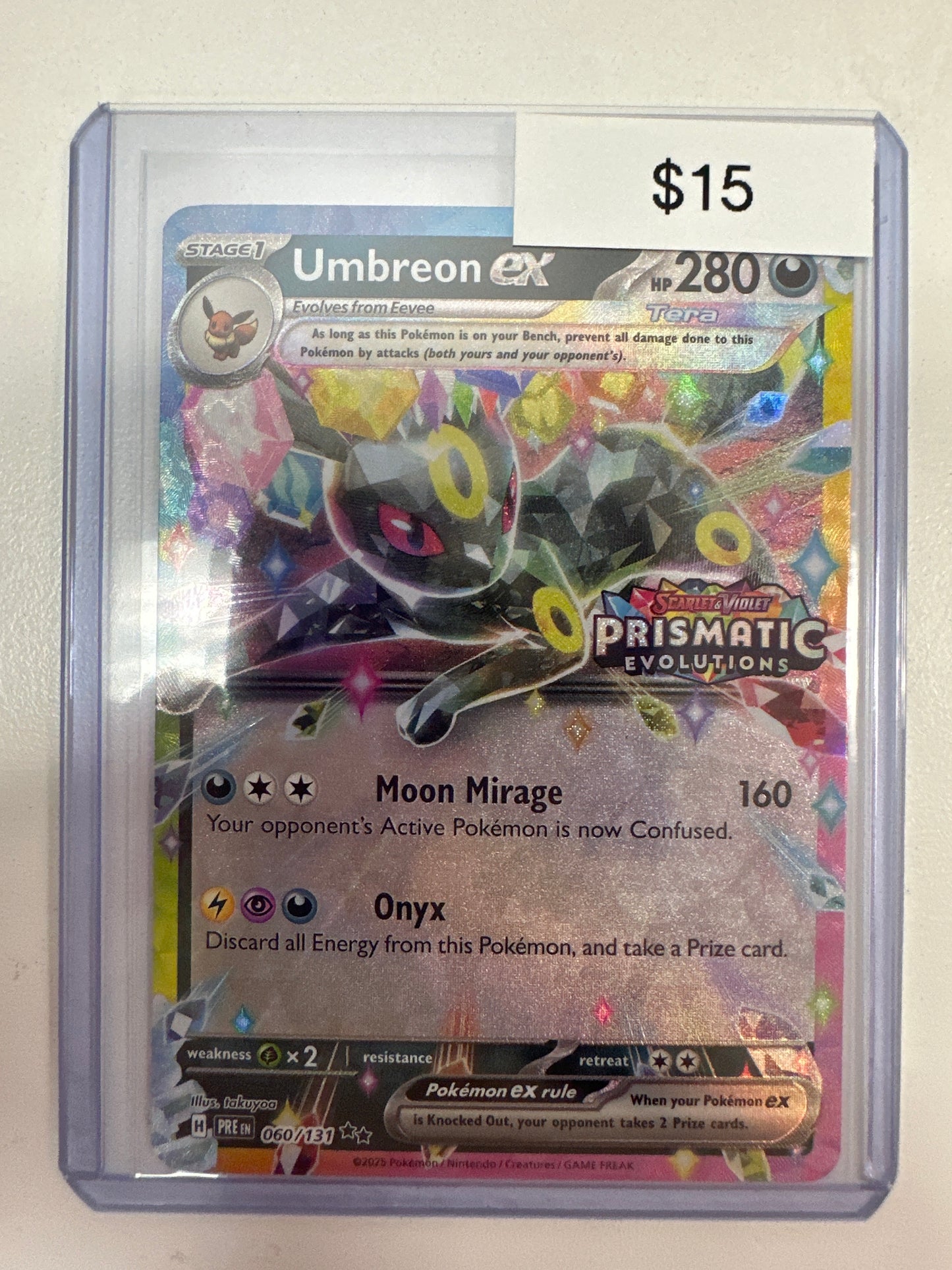 Pokemon Umbreon Prismatic Stamp 060/131