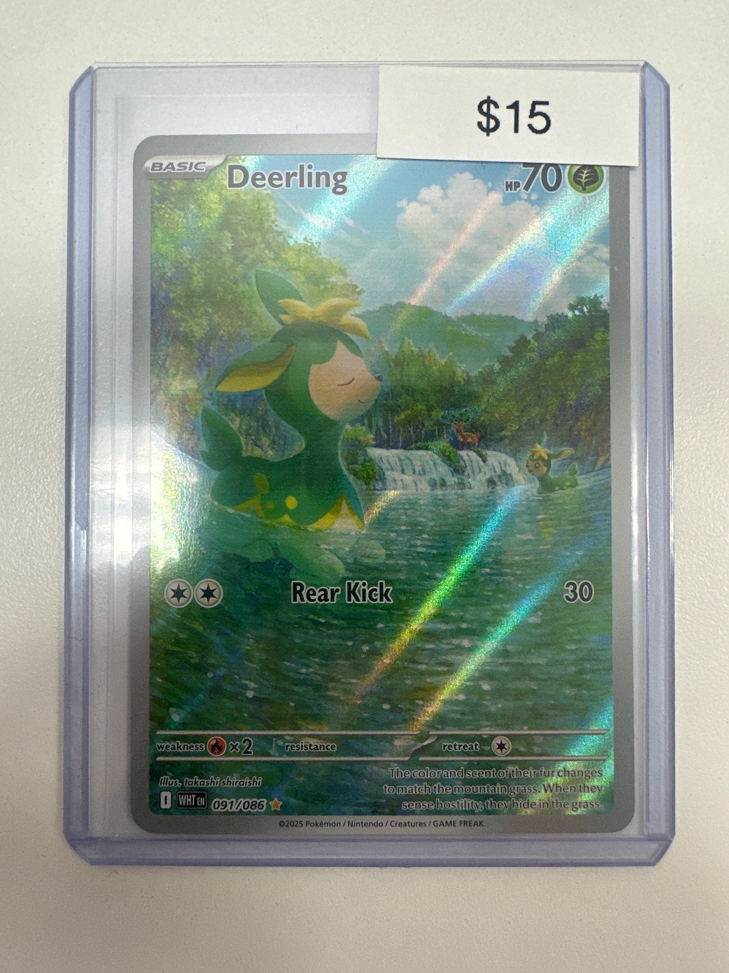 Pokemon White Flare Deerling 091/086
