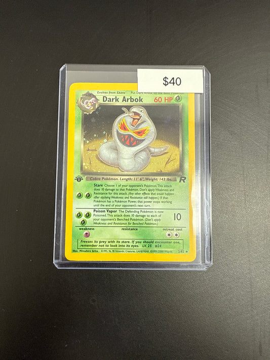 Pokémon Dark Arbok 1st Ed. 2/82