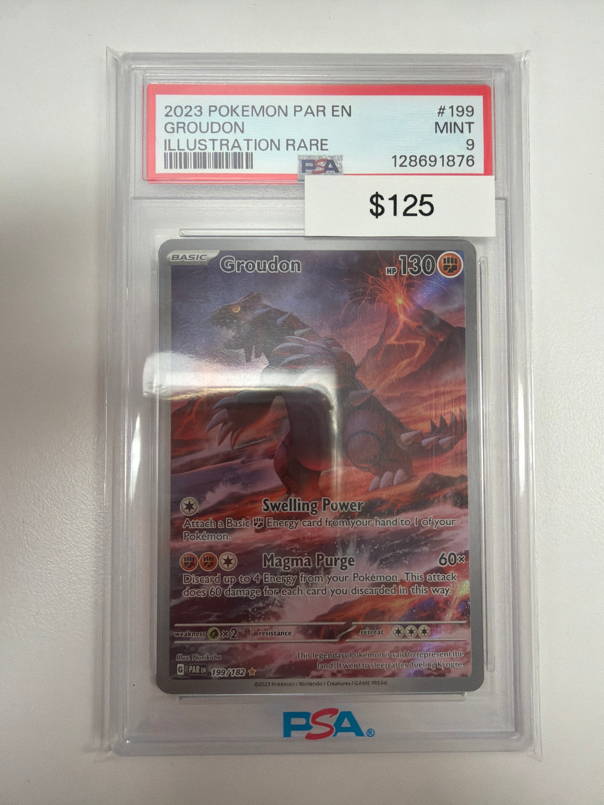 Pokemon Groudon 199/182 PSA 9