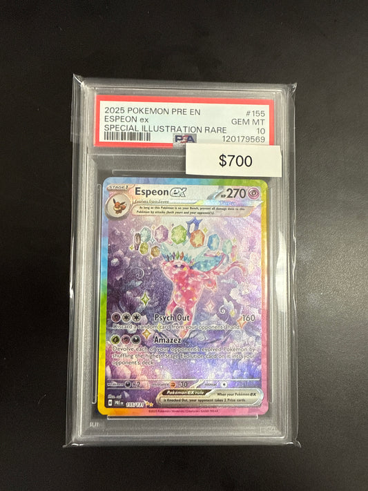 Pokémon Prismatic ESPEON EX 155/131 PSA 10