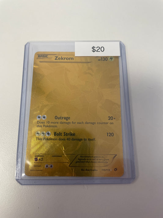 Pokemon Zekrom Gold #115/113