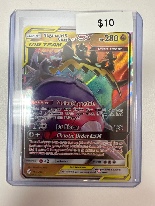 Pokemon Naganadel & Guzzlord GX 158/236