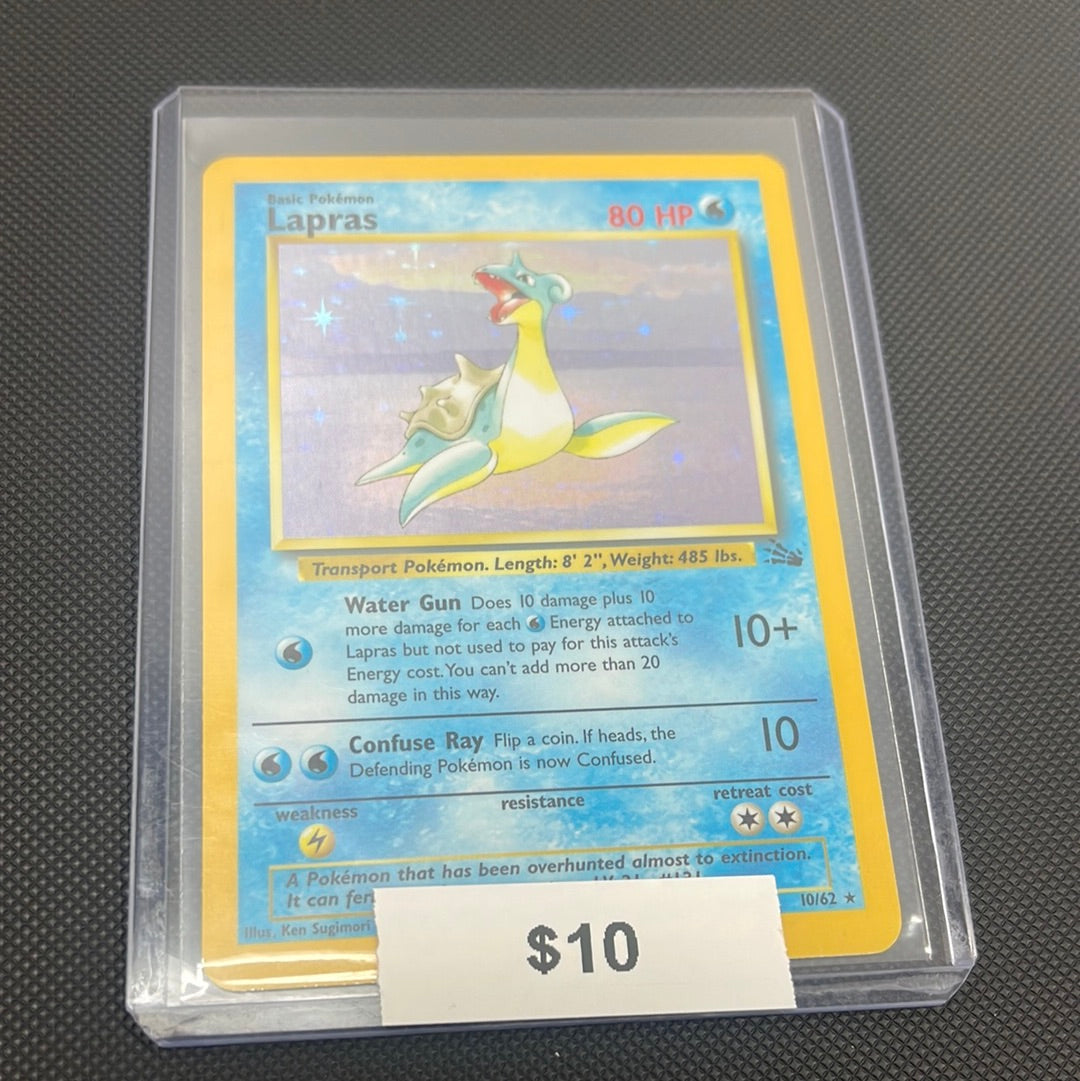 Pokémon Lapras Fossil Holo 10/62