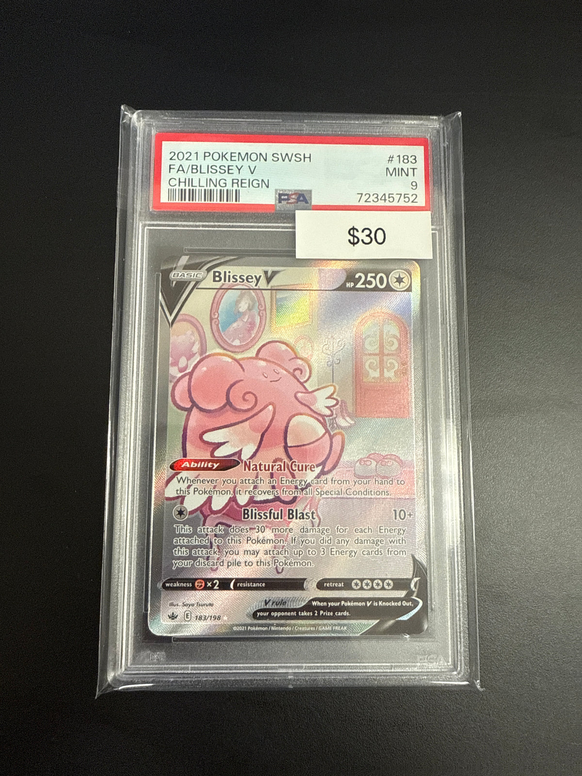 Pokémon Blissey V 183 PSA 9